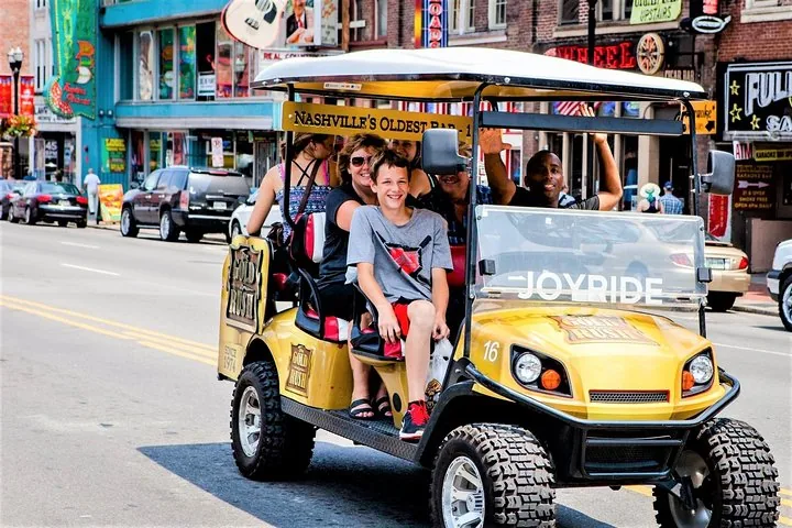 Nashville sightseeing murals and distillery golf cart tour