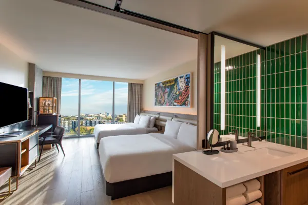 Guest room at W Nashville in Nashville
