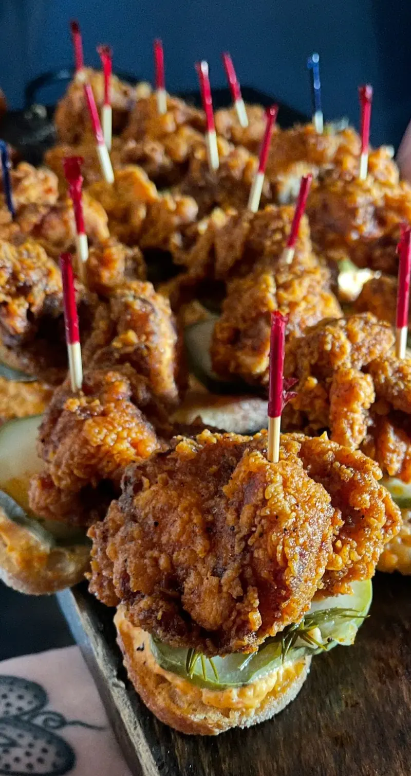 Nashville hot chicken sliders